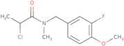2-Chloro-N-[(3-fluoro-4-methoxyphenyl)methyl]-N-methylpropanamide