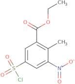 Ethyl 5-(chlorosulfonyl)-2-methyl-3-nitrobenzoate