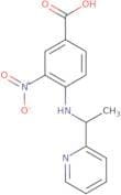 3-Nitro-4-{[1-(pyridin-2-yl)ethyl]amino}benzoic acid