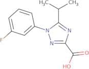 1-(3-Fluorophenyl)-5-(propan-2-yl)-1H-1,2,4-triazole-3-carboxylic acid