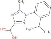 5-Methyl-1-[2-(propan-2-yl)phenyl]-1H-1,2,4-triazole-3-carboxylic acid