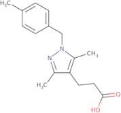 3-{3,5-Dimethyl-1-[(4-methylphenyl)methyl]-1H-pyrazol-4-yl}propanoic acid