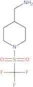 (1-Trifluoromethanesulfonylpiperidin-4-yl)methanamine