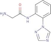 2-Amino-N-[2-(1H-1,2,4-triazol-1-yl)phenyl]acetamide