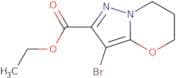 3-Bromo-6,7-dihydro-5H-pyrazolo[5,1-b][1,3]oxazine-2-carboxylic acid ethyl ester