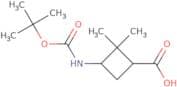 3-{[(tert-Butoxy)carbonyl]amino}-2,2-dimethylcyclobutane-1-carboxylic acid
