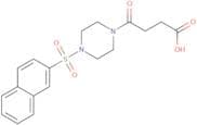 4-[4-(Naphthalene-2-sulfonyl)piperazin-1-yl]-4-oxobutanoic acid