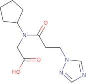 2-[N-Cyclopentyl-3-(1H-1,2,4-triazol-1-yl)propanamido]acetic acid