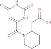 2-[1-(2,6-Dioxo-1,2,3,6-tetrahydropyrimidine-4-carbonyl)piperidin-2-yl]acetic acid