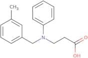 3-{[(3-Methylphenyl)methyl](phenyl)amino}propanoic acid