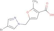 5-[(4-Bromo-1H-pyrazol-1-yl)methyl]-2-methylfuran-3-carboxylic acid