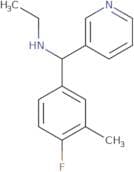 Ethyl[(4-fluoro-3-methylphenyl)(pyridin-3-yl)methyl]amine