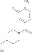 4-[4-(Hydroxymethyl)piperidine-1-carbonyl]-1-methyl-1,2-dihydropyridin-2-one