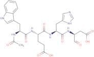 Ac-Trp-Glu-His-Asp-aldehyde (pseudo acid)