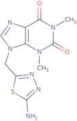 9-[(5-Amino-1,3,4-thiadiazol-2-yl)methyl]-1,3-dimethyl-3,9-dihydro-1H-purine-2,6-dione