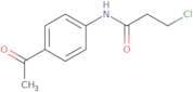 N-(4-Acetylphenyl)-3-chloropropanamide