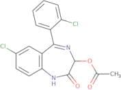 3-(Acetyloxy)-7-chloro-5-(2-chlorophenyl)-1,3-dihydro-2H-1,4-benzodiazepin-2-one