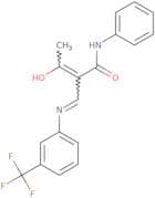 2-acetyl-N-phenyl-3-((3-(trifluoromethyl)phenyl)amino)prop-2-enamide