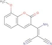 (Amino(8-methoxy-2-oxo(2H-chromen-3-yl))methylene)methane-1,1-dicarbonitrile