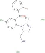 {2-[5-(Aminomethyl)-2-methyl-1H-imidazol-1-yl]-5-chlorophenyl}(2-fluorophenyl)methanone dihydrochl…