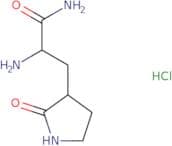 (2S)-2-Amino-3-[(3S)-2-oxopyrrolidin-3-yl]propanamide hydrochloride