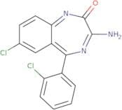 Z-(R,S)-3-amino-7-chloro-5-(2-chlorophenyl)-2-oxo-1,4-benzodiazepine