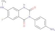3-(4-Aminophenyl)-6-fluoro-7-(methylamino)quinazoline-2,4(1H,3H)-dione