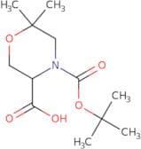 4-[(tert-butoxy)carbonyl]-6,6-dimethylmorpholine-3-carboxylic acid