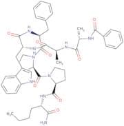 Bz-Ala-Ala-D-Trp-Phe-D-Pro-Pro-Nle-NH2