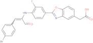 2-[4-[[3-(4-Bromophenyl)-1-oxo-2-propenyl]amino]-3-fluorophenyl]-5-benzoxazoleacetic acid