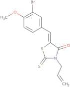 5-((3-Bromo-4-methoxyphenyl)methylene)-3-prop-2-enyl-2-thioxo-1,3-thiazolidin-4-one