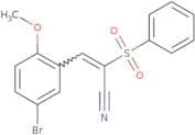 3-(5-Bromo-2-methoxyphenyl)-2-(phenylsulfonyl)prop-2-enenitrile