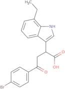4-(4-Bromophenyl)-2-(7-ethylindol-3-yl)-4-oxobutanoic acid