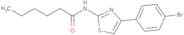 N-(4-(4-bromophenyl)-2,5-thiazolyl)hexanamide