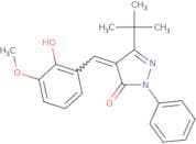 3-(tert-butyl)-4-((2-hydroxy-3-methoxyphenyl)methylene)-1-phenyl-2-pyrazolin-5-one