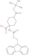 N-Boc-amino-(4-N-fmoc-piperidinyl)carboxylic acid