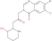 7-Bromo-6-chloro-3-[3-[(2R,3S)-3-hydroxy-2-piperidyl]-2-oxopropyl]-4(3H)-quinazolinone