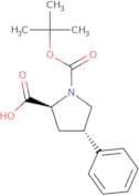 Boc-(2S,4S)-4-phenylpyrrolidine-2-carboxylic acid