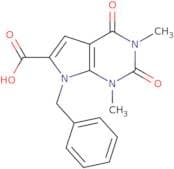 7-benzyl-1,3-dimethyl-2,4-dioxo-2,3,4,7-tetrahydro-1h-pyrrolo[2,3-d]pyrimidine-6-carboxylic acid