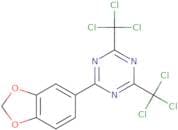 2-(1,3-Benzodioxol-5-yl)-4,6-bis(trichloromethyl)-1,3,5-triazine