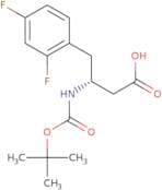 (3R)-3-[(tert-Butoxycarbonyl)amino]-4-(2,4-difluorophenyl)butanoic acid