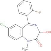 7-Chloro-5-(2-Fluorophenyl)-1,3-Dihydro-3-Hydroxy-1-Methyl-2H-1,4-Benzodiazepin-2-One