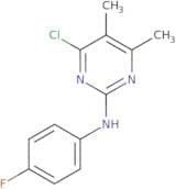 4-Chloro-2-(4-fluorophenylamino)-5,6-dimethylpyrimidine