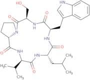 Cyclo(-D-Ser-Pro-D-Val-Leu-D-Trp)