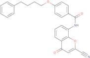 N-(2-Cyano-4-oxo-4H-1-benzopyran-8-yl)-4-(4-phenylbutoxy)benzamide