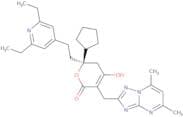 (6R)-6-Cyclopentyl-6-[2-(2,6-diethyl-4-pyridinyl)ethyl]-3-[(5,7-dimethyl[1,2,4]triazolo[1,5-a]pyri…