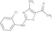 1-(3-((2-chlorophenyl)amino)-5-methyl-2,4-thiazolyl)ethan-1-one