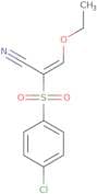 2-((4-chlorophenyl)sulfonyl)-3-ethoxyprop-2-enenitrile