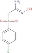 1-((4-Chlorophenyl)sulfonyl)-2-(hydroxyimino)eth-2-ylamine
