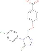 4-((5-(4-chlorophenyl)-4-thioxo-2,3,5-triazolinyl)methoxy)benzoic acid